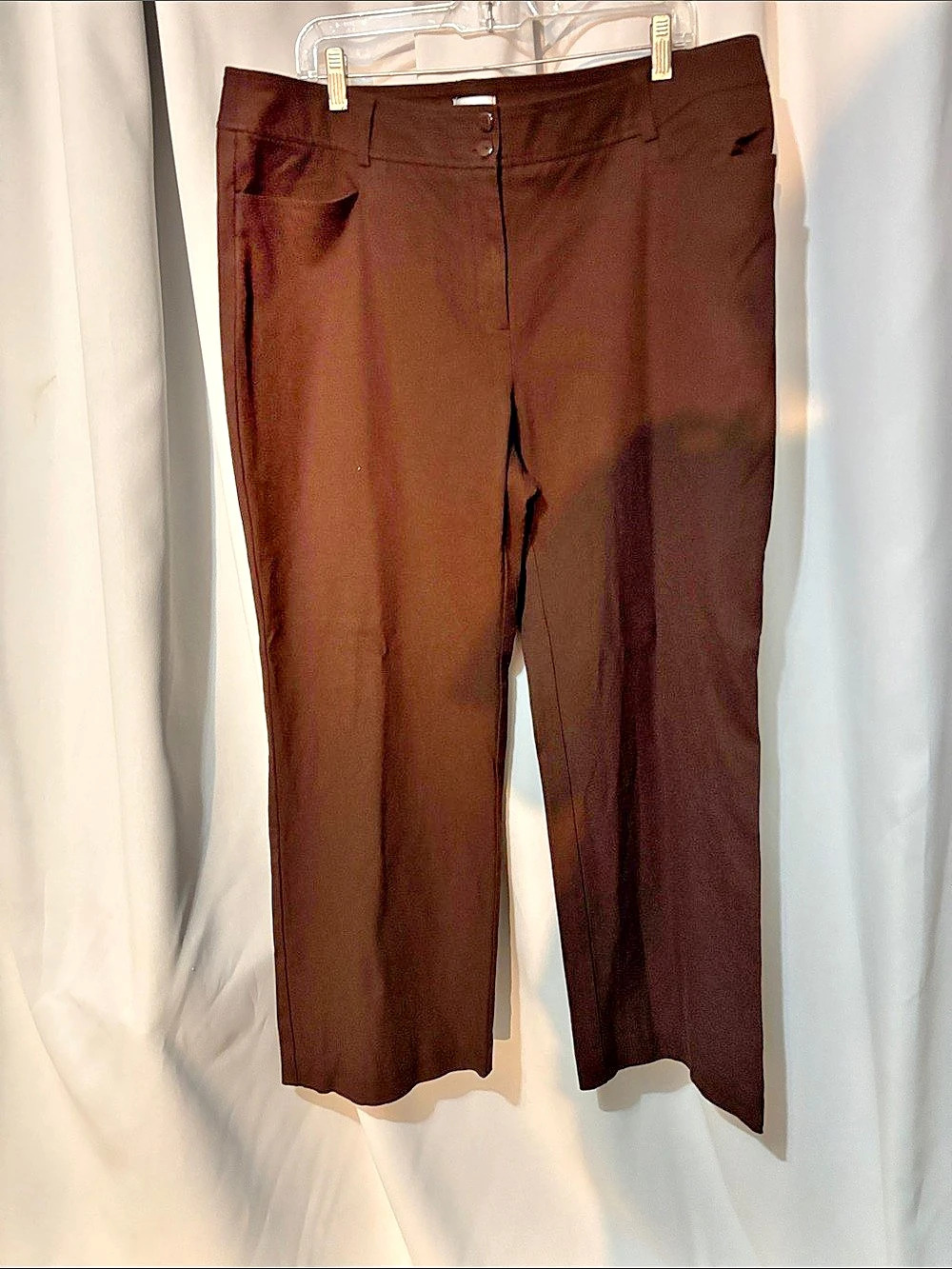 Chico's Brown Straight Leg Trousers Like New